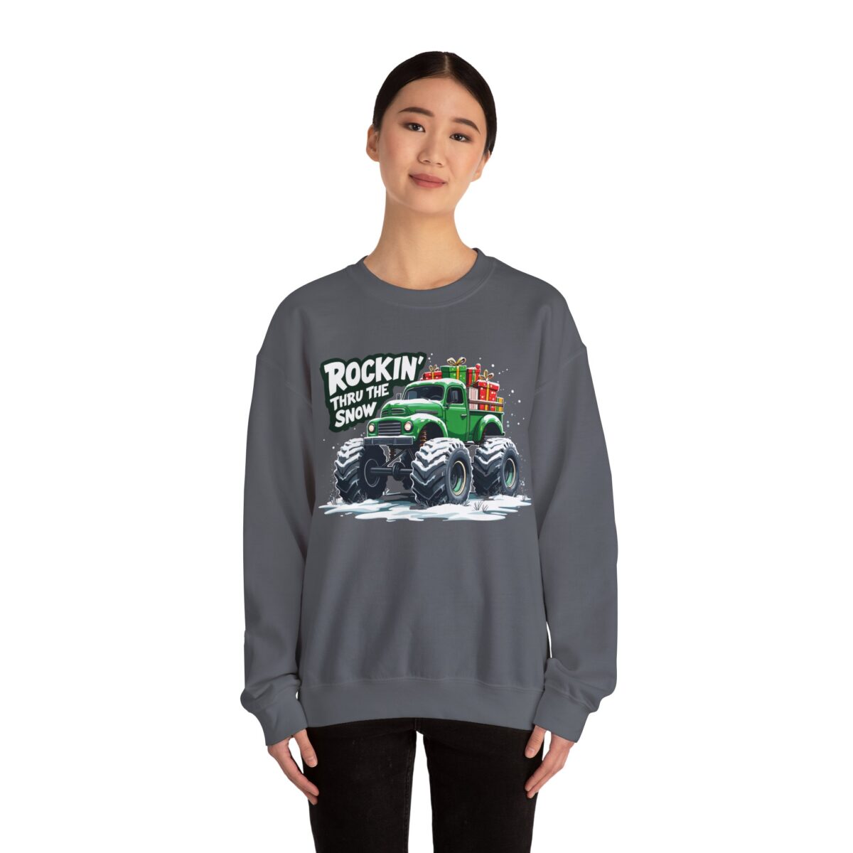 ROCKIN' THRU THE SNOW Unisex Heavy Blend™ Crewneck Sweatshirt - Image 44
