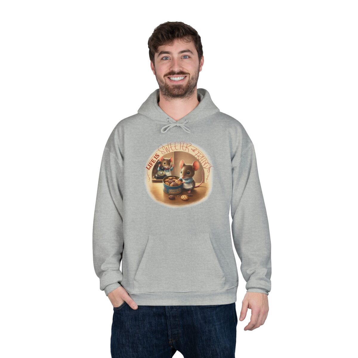 Life is sweeter with friends Unisex EcoSmart® Pullover Hoodie Sweatshirt - Image 16