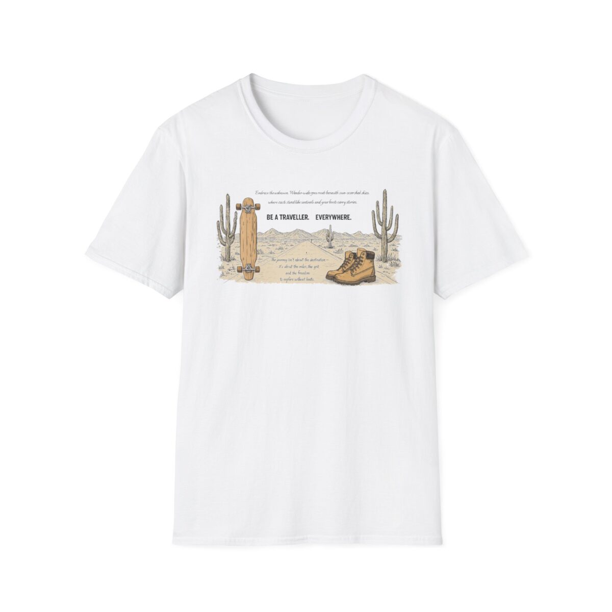 Be a traveller everywhere Unisex Softstyle T-Shirt