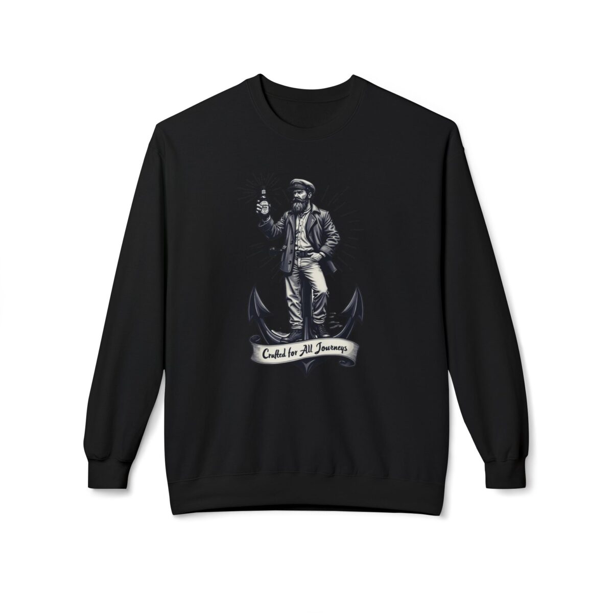 Crafted for all journeys Unisex Midweight Softstyle Fleece Crewneck Sweatshirt - Image 5