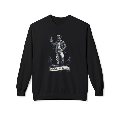 Crafted for all journeys Unisex Midweight Softstyle Fleece Crewneck Sweatshirt - Image 5