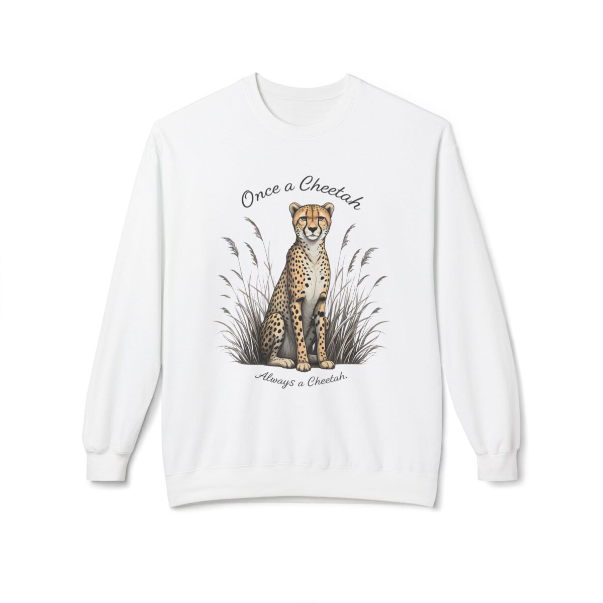 Always a cheetah Unisex Midweight Softstyle Fleece Crewneck Sweatshirt