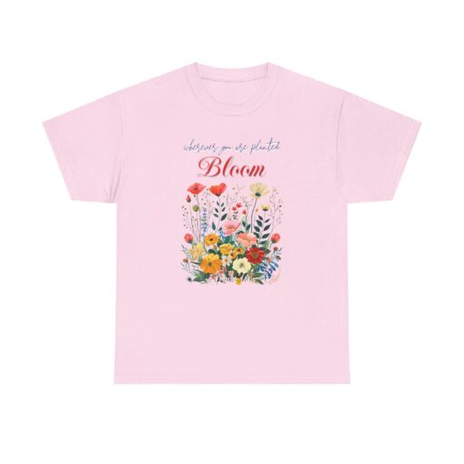 Bloom Unisex Heavy Cotton Tee - Image 45