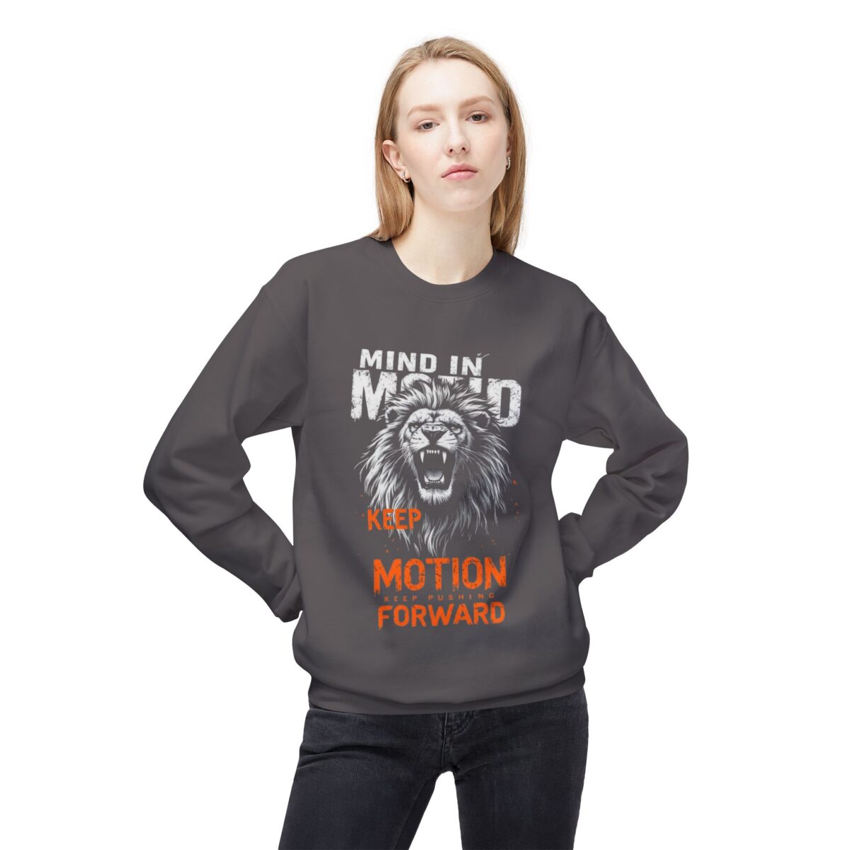 Keep pushing forward Unisex Midweight Softstyle Fleece Crewneck Sweatshirt - Image 11