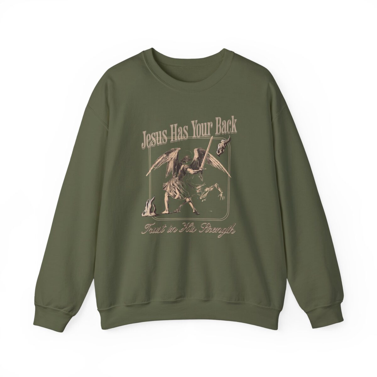 Jeseu has your back Unisex Heavy Blend™ Crewneck Sweatshirt - Image 9