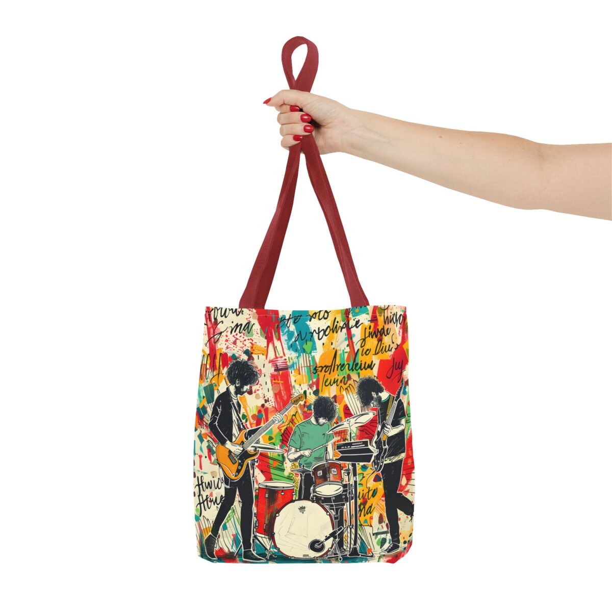 Rock Band Tote Bag (AOP) - Image 16