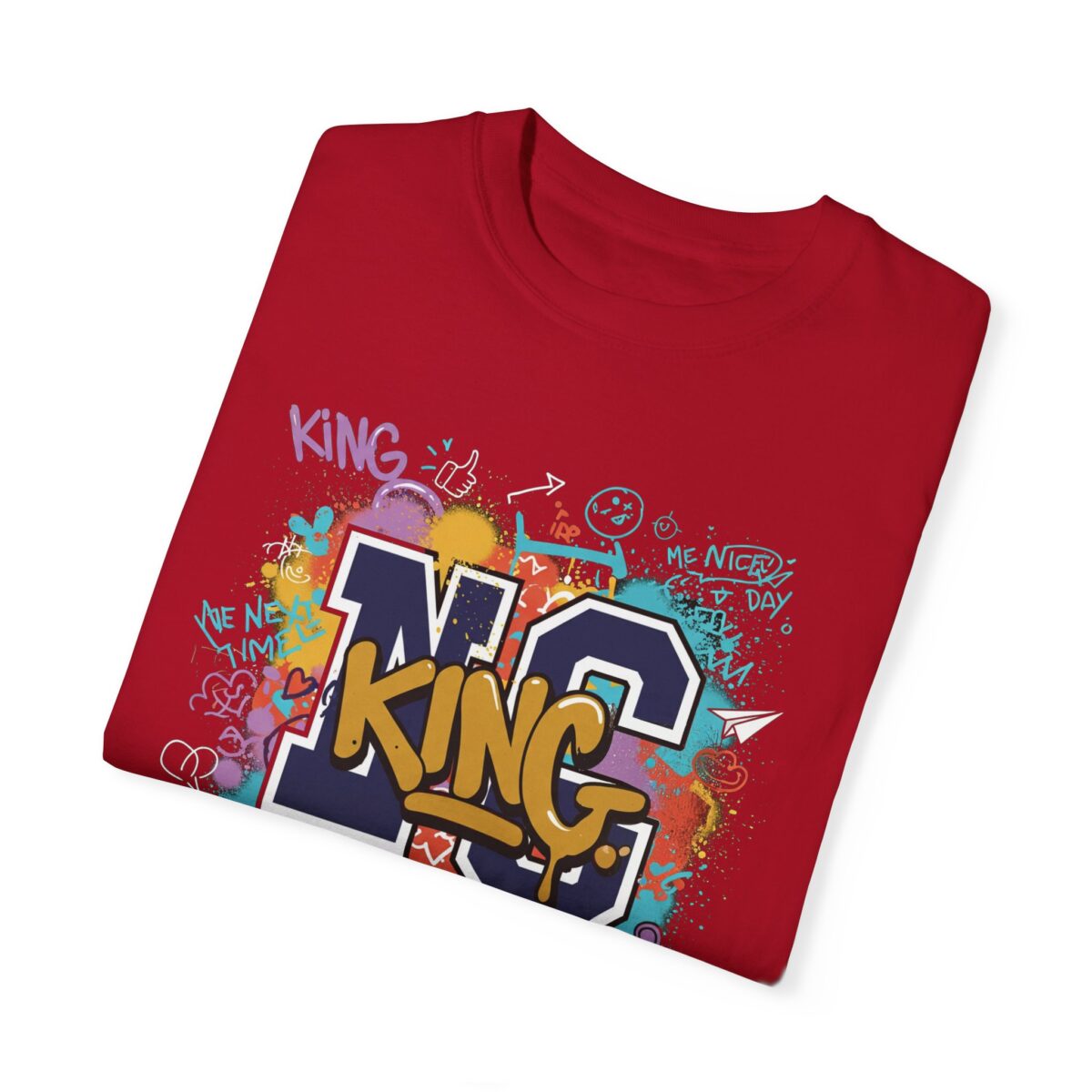 Unisex Garment-Dyed T-Shirt - Colorful 'King' Graphic Tee for Trendsetters - Image 15