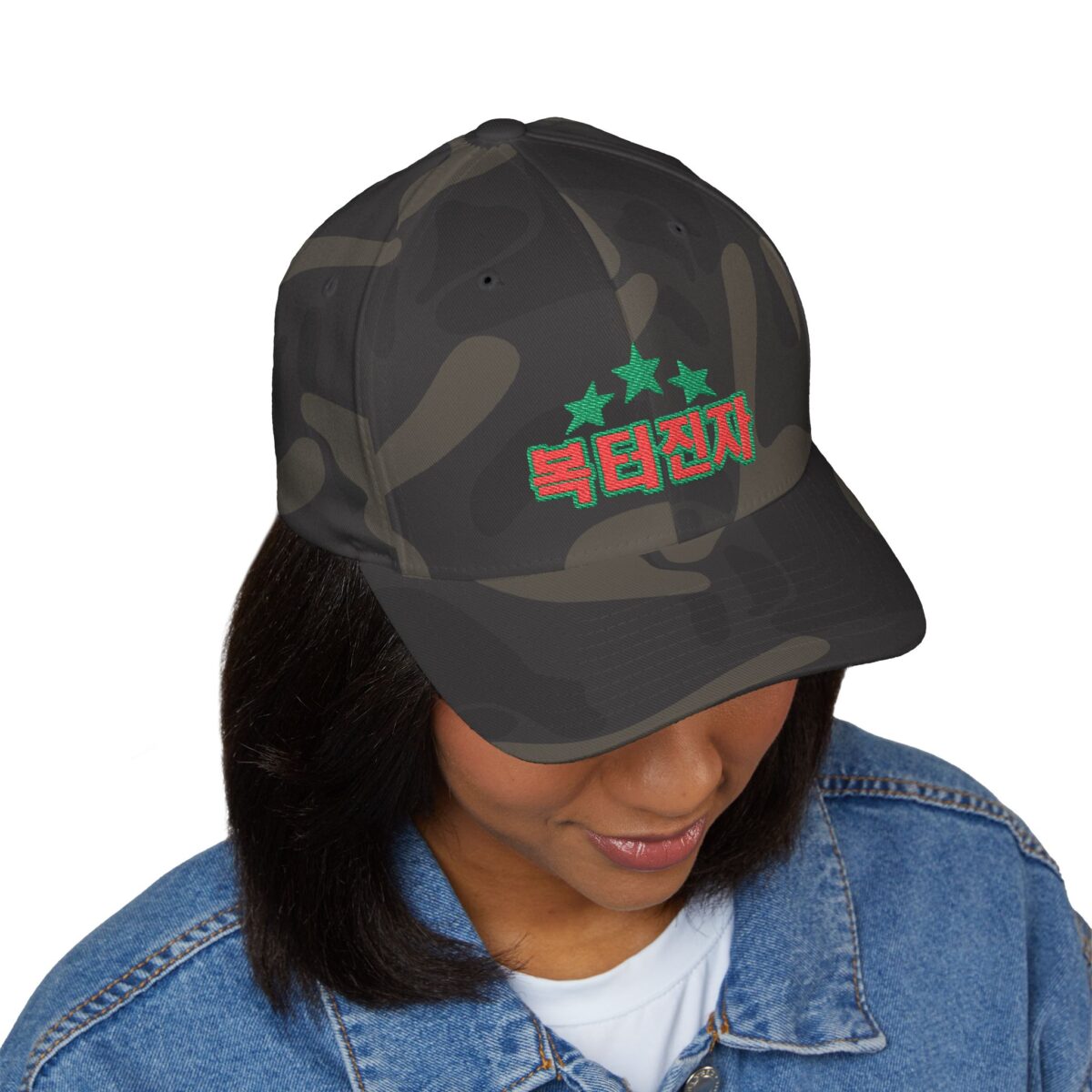 Blessed Camo Embroidered Cap - Unique Military Style Hat for Outdoor Adventures - Image 3