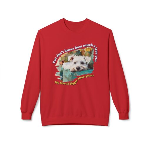 My love is bigger than yours Unisex Midweight Softstyle Fleece Crewneck Sweatshirt - Image 45
