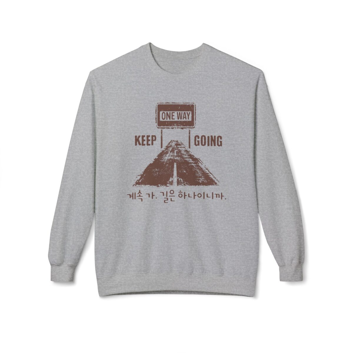 One way, keep going II Unisex Midweight Softstyle Fleece Crewneck Sweatshirt - Image 13