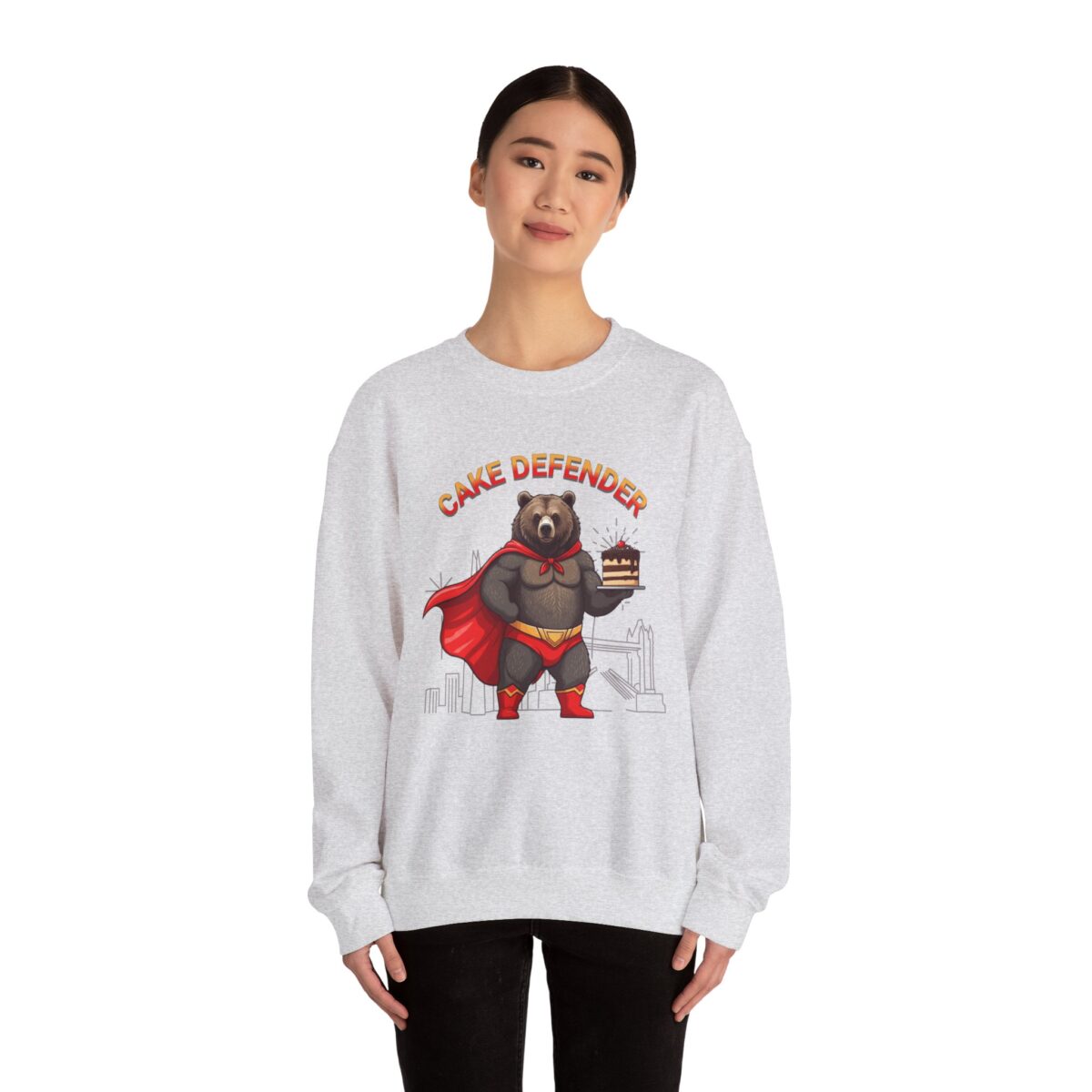 Cake defender Unisex Heavy Blend™ Crewneck Sweatshirt - Image 8