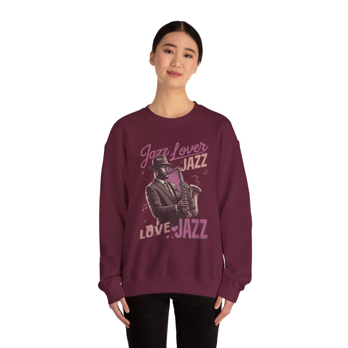 Love Jazz Unisex Heavy Blend™ Crewneck Sweatshirt - Image 8