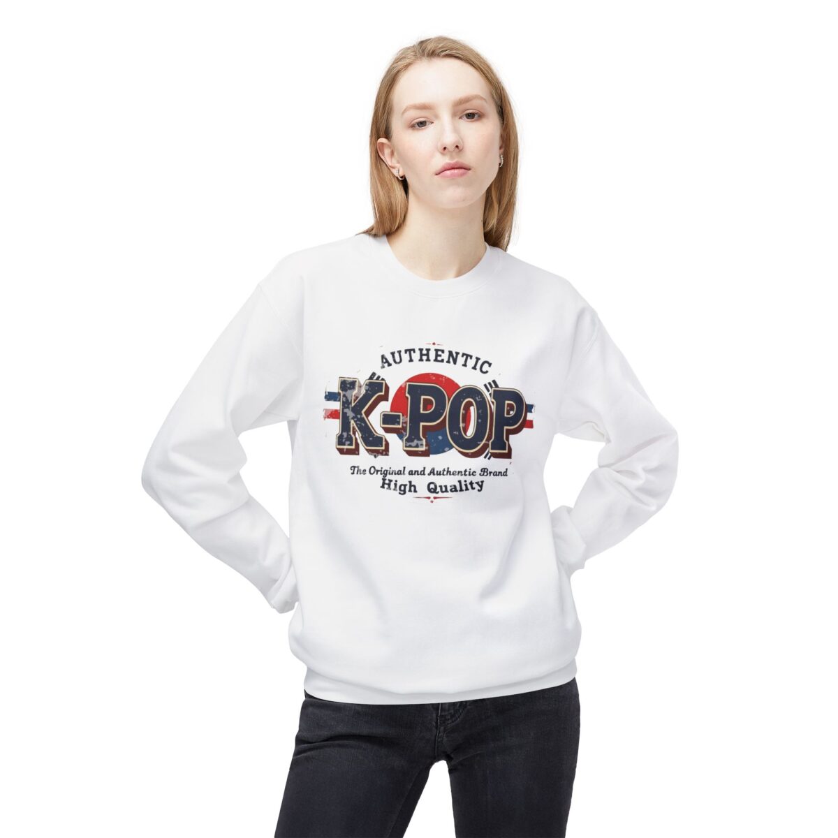 K-POP Unisex Midweight Softstyle Fleece Crewneck Sweatshirt - Image 3