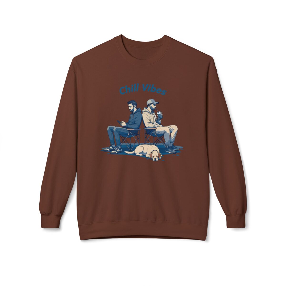 Chill Vibes Unisex Midweight Softstyle Fleece Crewneck Sweatshirt - Image 5