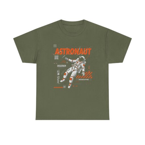 Astronaut Unisex Heavy Cotton Tee - Image 5