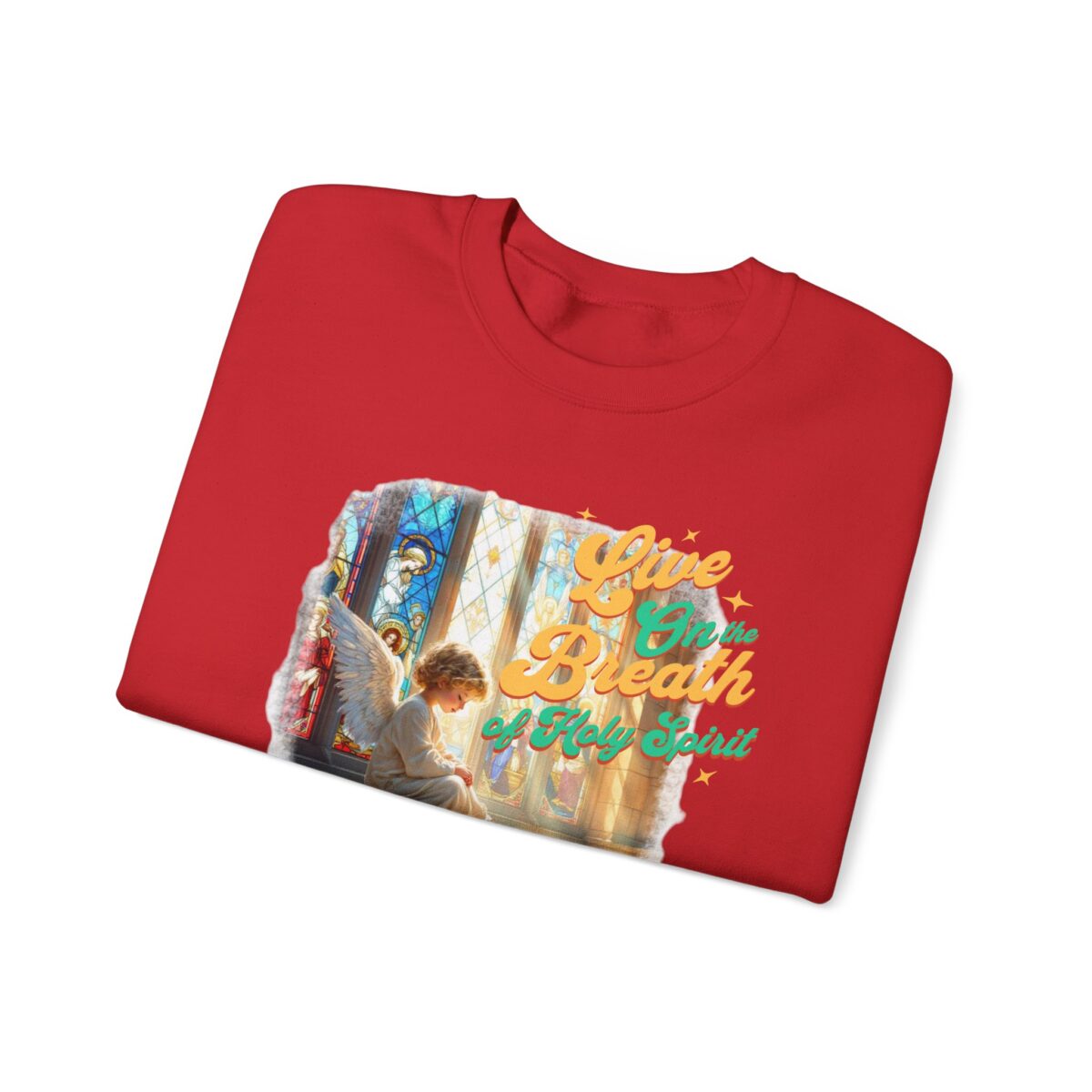 Live on the breath of the Holy Spirit Unisex Heavy Blend™ Crewneck Sweatshirt - Image 39