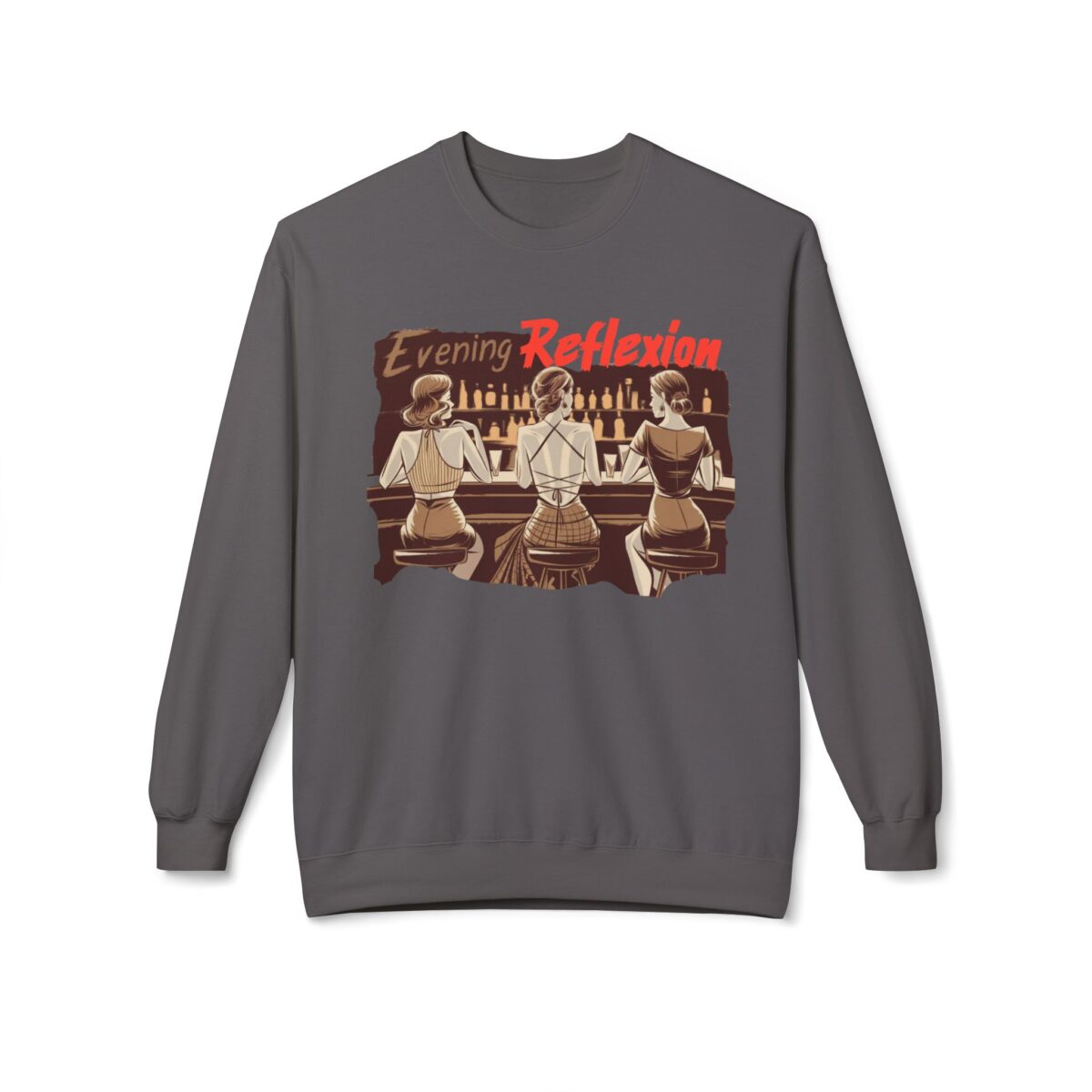 Evening Reflexion Unisex Midweight Softstyle Fleece Crewneck Sweatshirt - Image 9