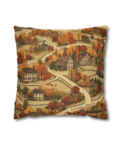 Map of Memories Spun Polyester Square Pillowcase