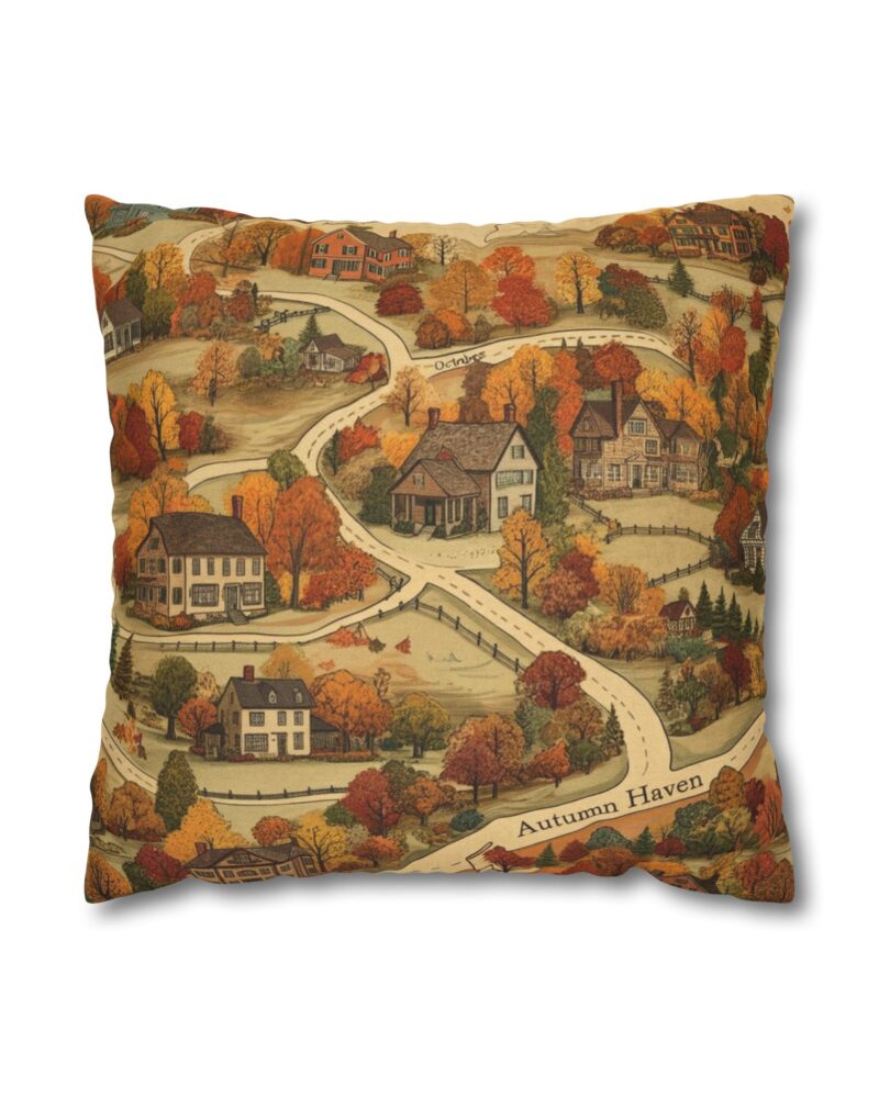 Map of Memories Spun Polyester Square Pillowcase