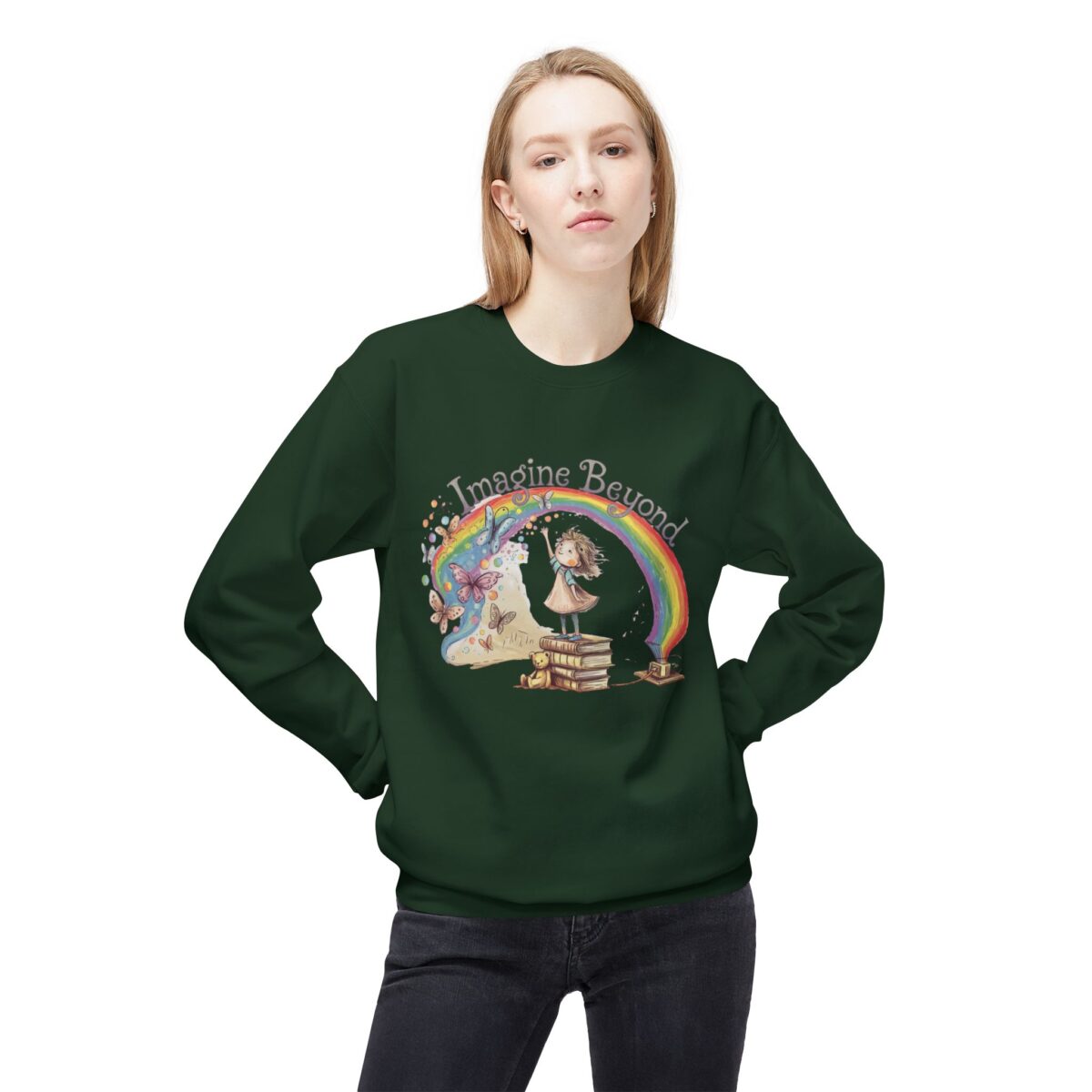 Imagine beyond Unisex Midweight Softstyle Fleece Crewneck Sweatshirt - Image 11