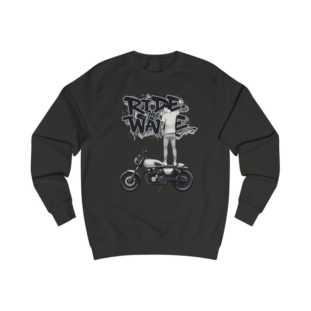 Ride the wave only Unisex Sweatshirt - Image 3