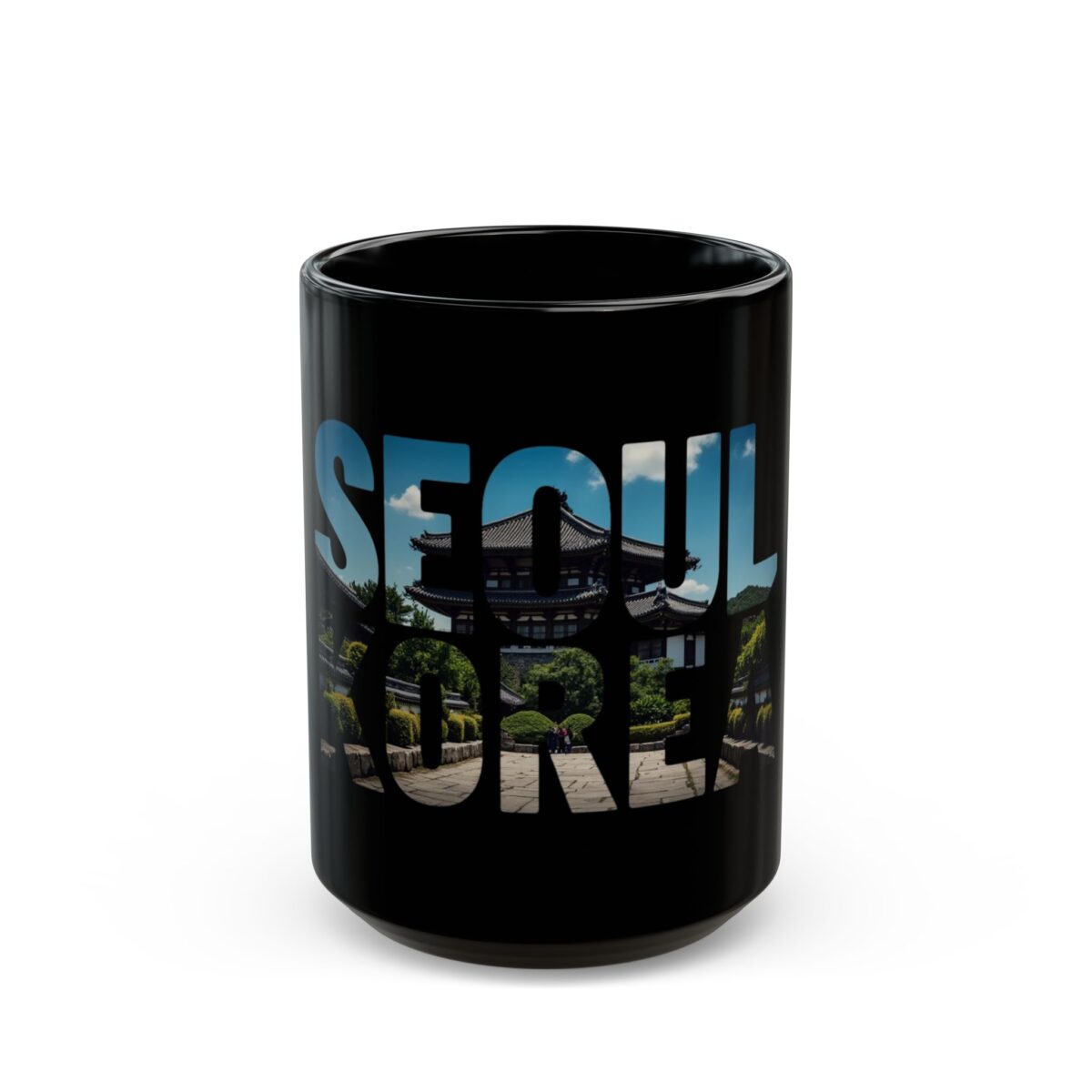 Seoul Korea Black Mug (11oz, 15oz) - Image 5