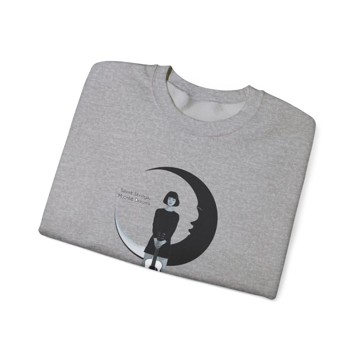 Silent Strings, Moonlit Dreams Unisex Heavy Blend™ Crewneck Sweatshirt - Image 11