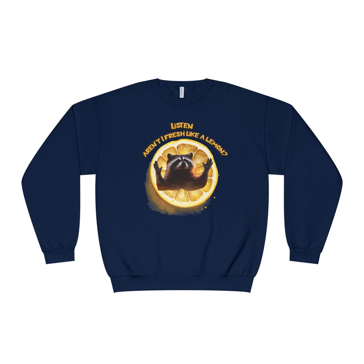 Lemonish racoon Unisex NuBlend® Crewneck Sweatshirt - Image 17