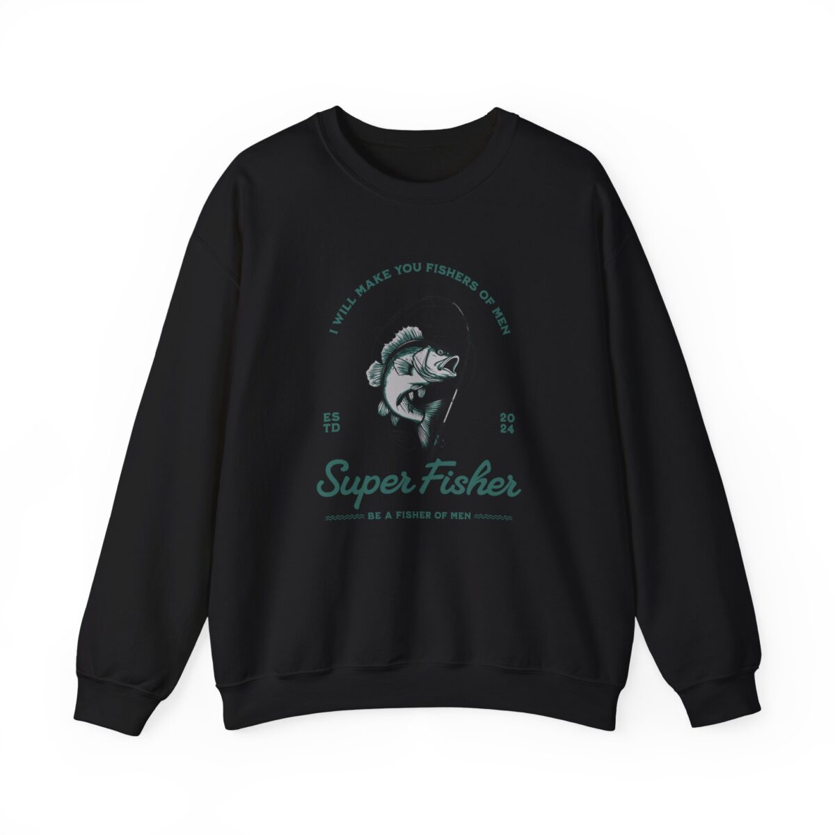 Super fisher Unisex Heavy Blend™ Crewneck Sweatshirt - Image 5