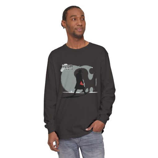 Mystery in motion Unisex Garment-dyed Long Sleeve T-Shirt - Image 19