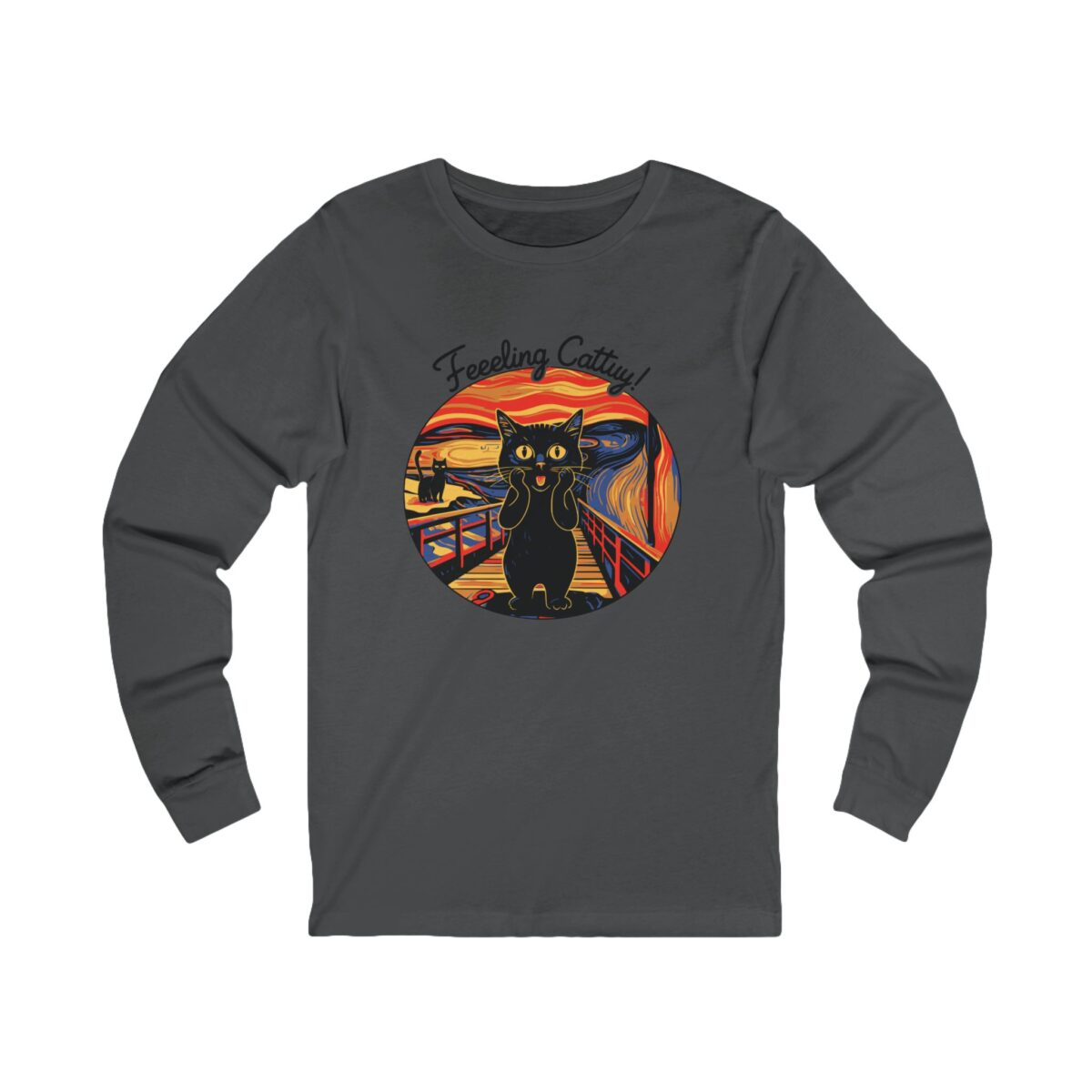 Feeling Catty Unisex Jersey Long Sleeve Tee - Image 5