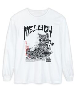DJ Cat Unisex Garment-dyed Long Sleeve T-Shirt