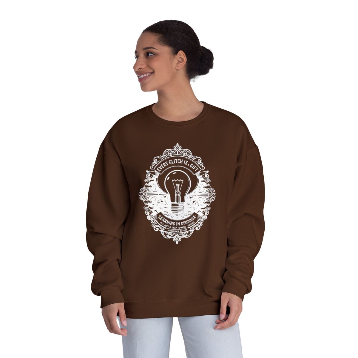 EVERY GLITCH IS A GIFT Unisex NuBlend® Crewneck Sweatshirt - Image 8