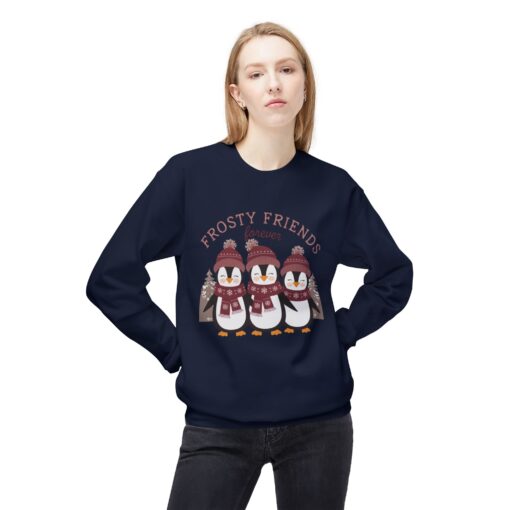 Frosty friends forever  Unisex Midweight Softstyle Fleece Crewneck Sweatshirt - Image 31