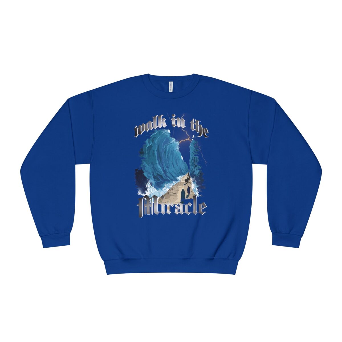 Walk in the miracle Unisex NuBlend® Crewneck Sweatshirt - Image 13