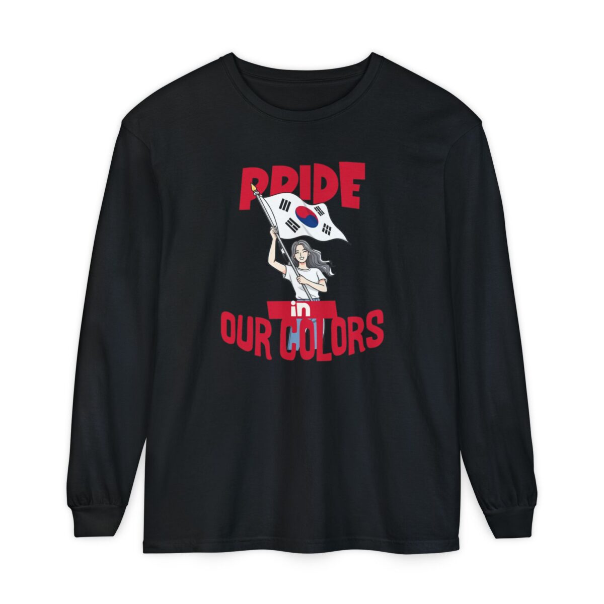 Pride in our colors Unisex Garment-dyed Long Sleeve T-Shirt - Image 13