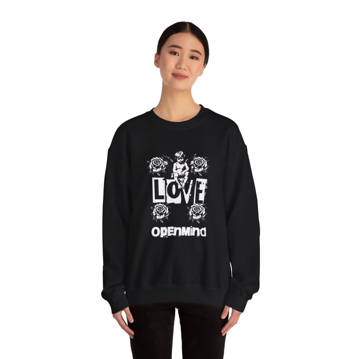 Love openmind Unisex Heavy Blend™ Crewneck Sweatshirt - Image 4
