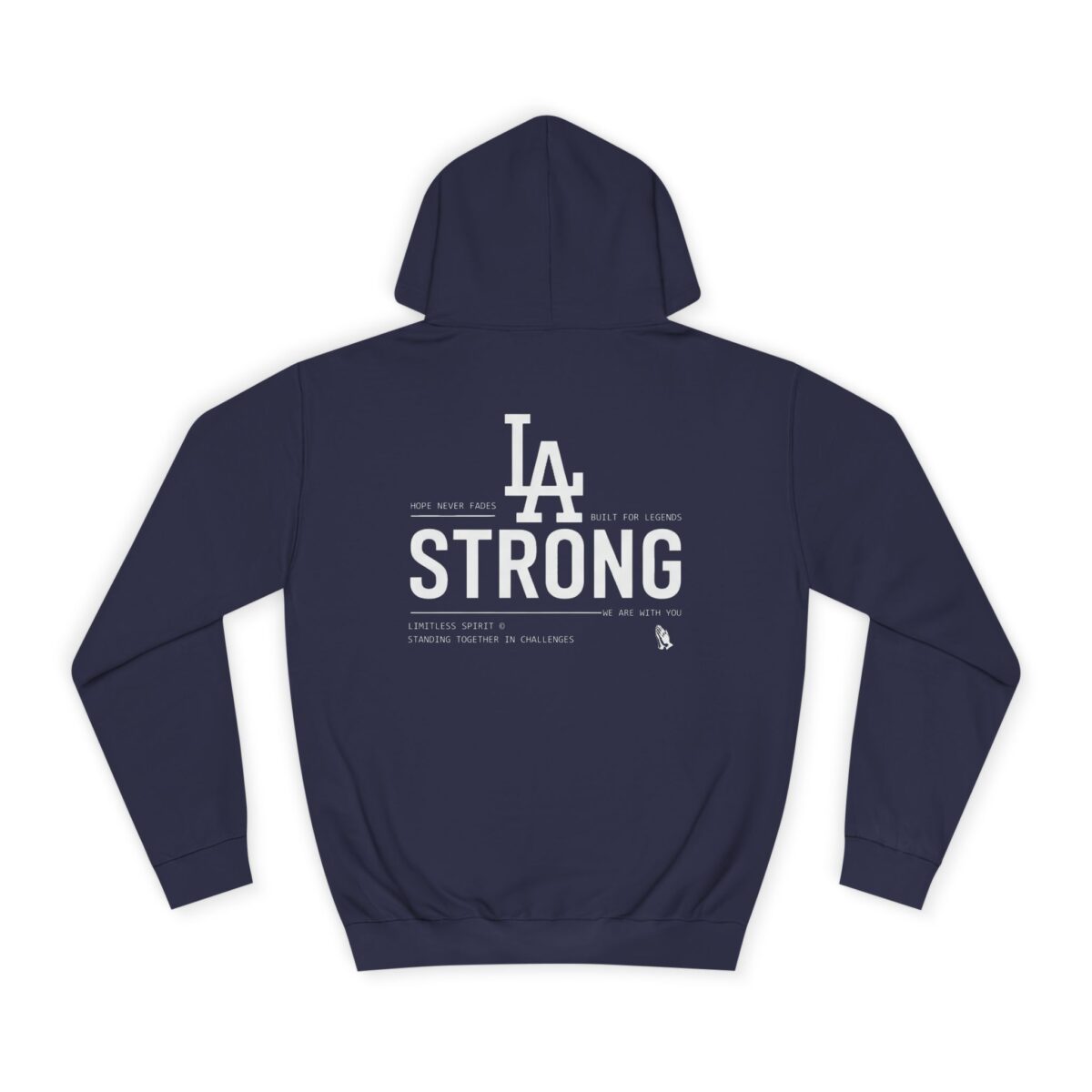 LA STRONG Unisex College Hoodie - Image 10
