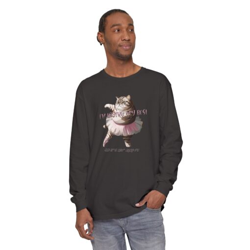 It's not kung fu Unisex Garment-dyed Long Sleeve T-Shirt - Image 15