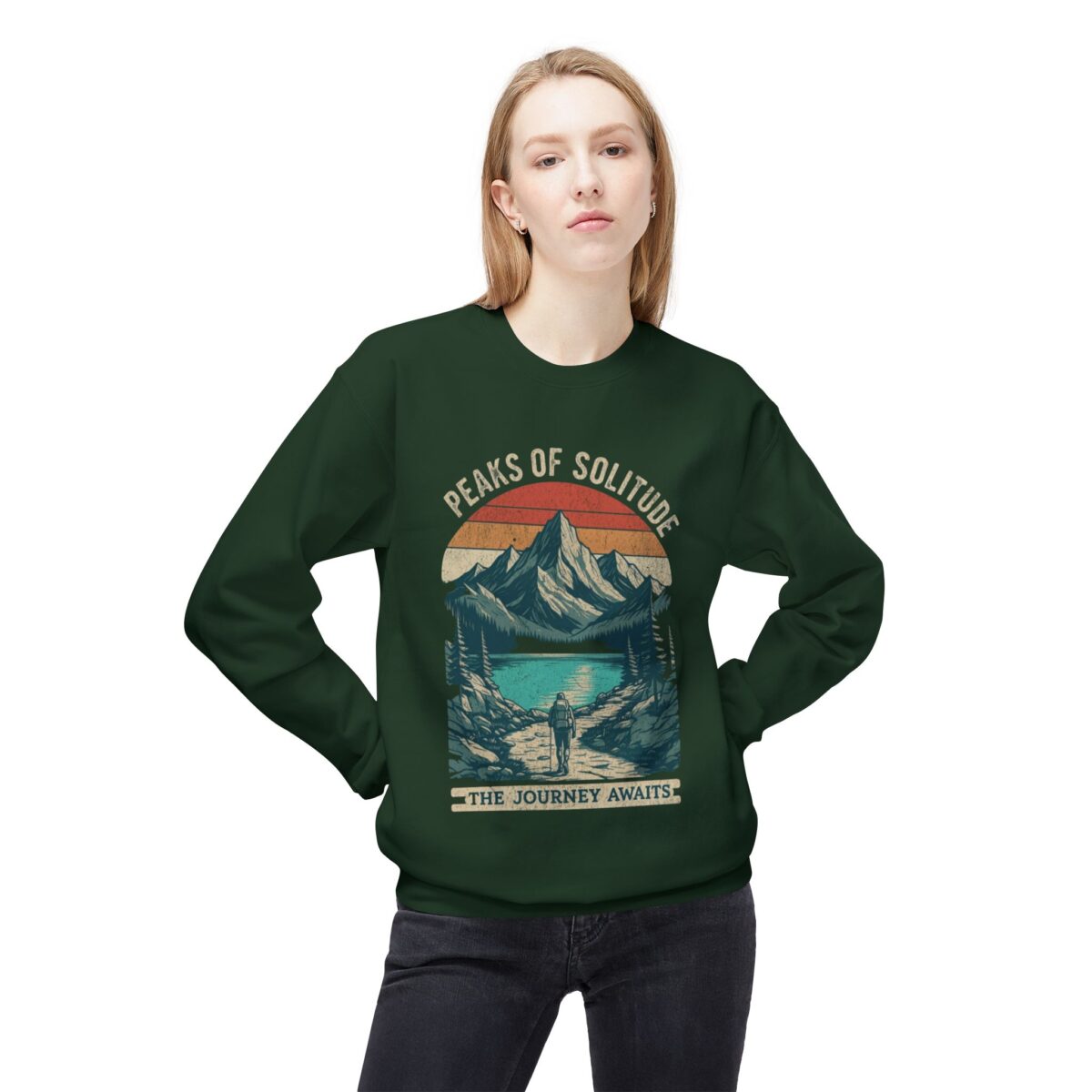 Peaks of Solitude Unisex Midweight Softstyle Fleece Crewneck Sweatshirt - Image 23