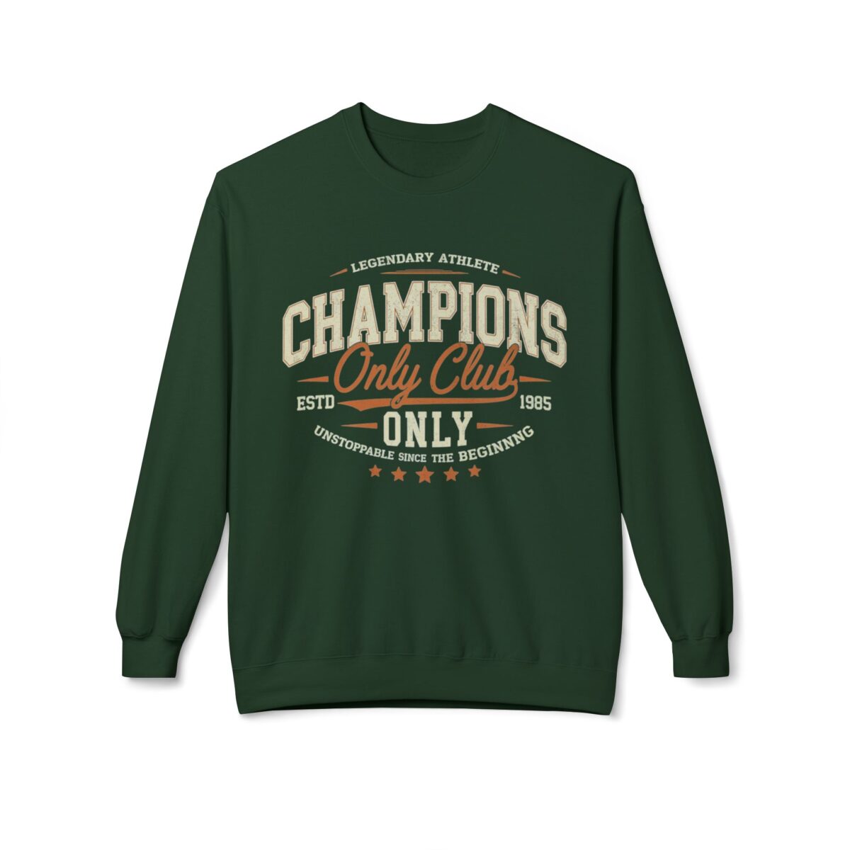 Champions only club Unisex Midweight Softstyle Fleece Crewneck Sweatshirt - Image 5