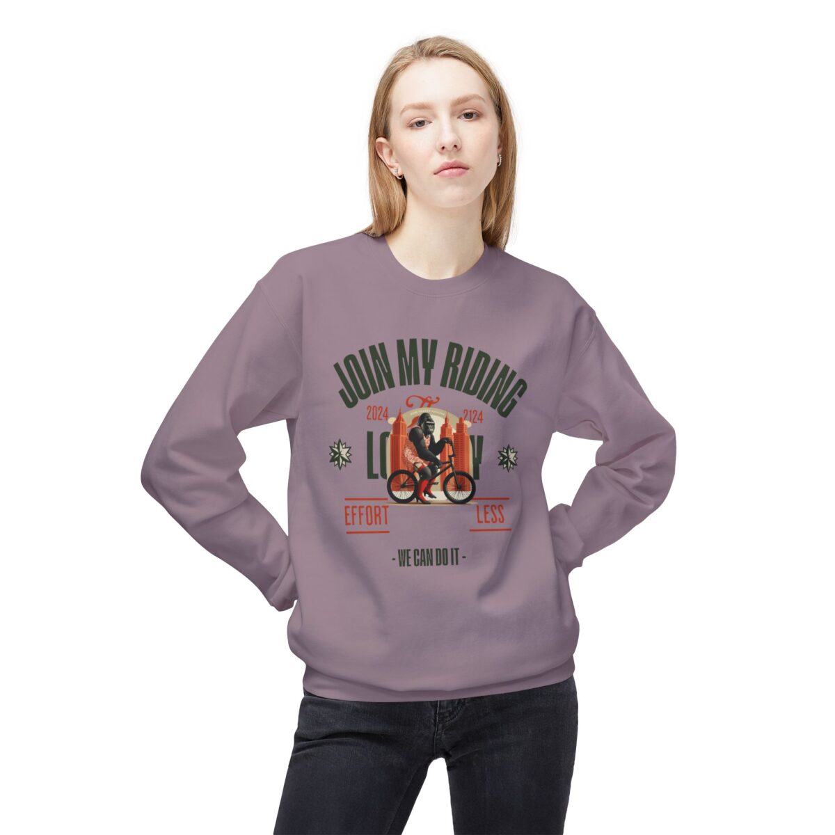 Join My Riding? Unisex Midweight Softstyle Fleece Crewneck Sweatshirt - Image 35