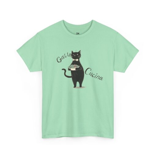 Gatto e Cucina Unisex Heavy Cotton Tee - Image 7