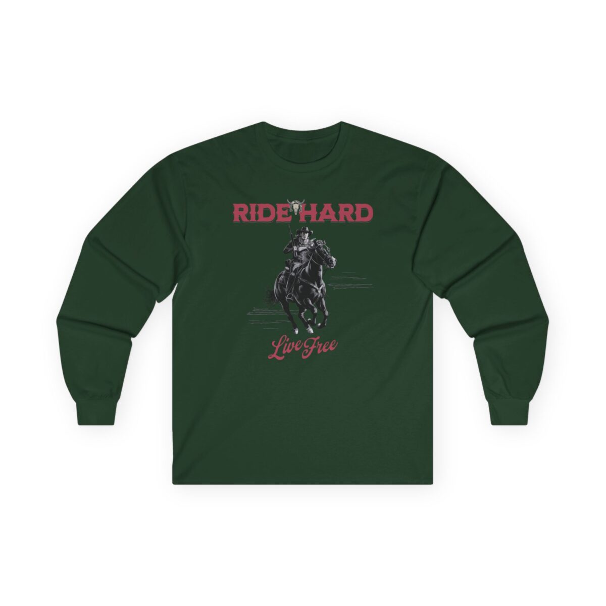 Ride hard Unisex Ultra Cotton Long Sleeve Tee - Image 13