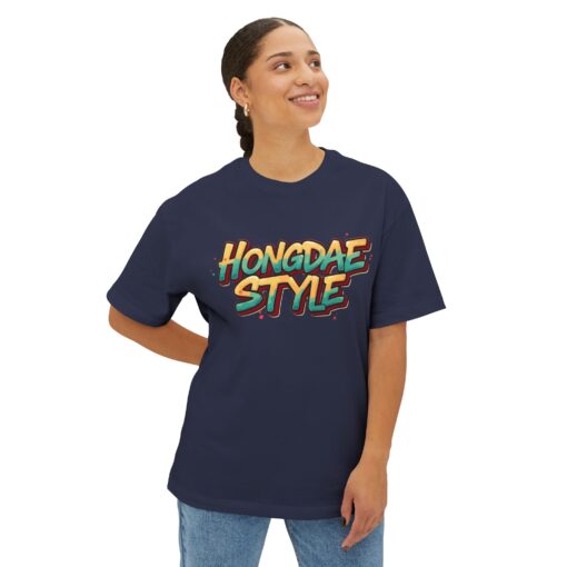 Hongdae style Unisex Oversized Boxy Tee - Image 35