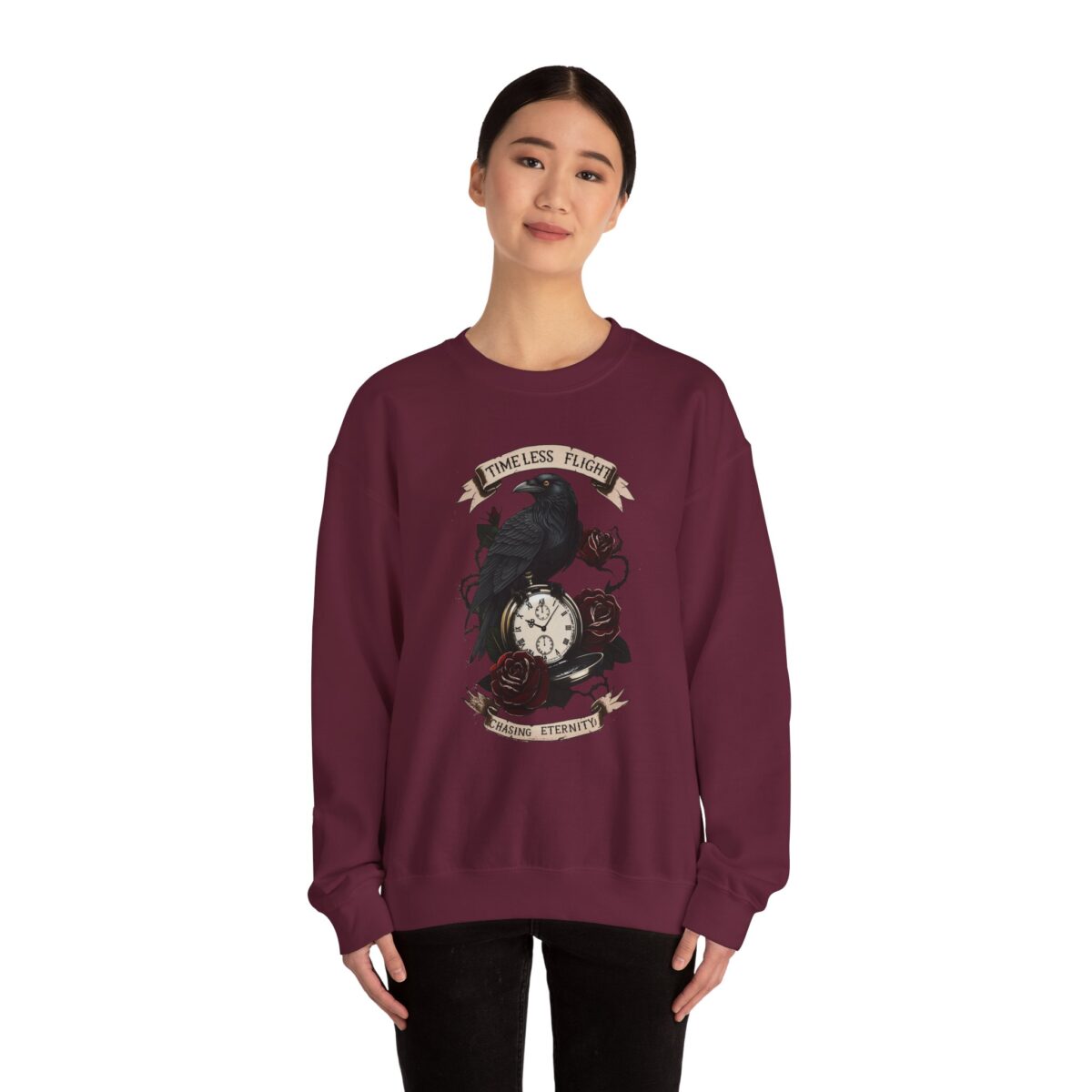 Timeless flight Unisex Heavy Blend™ Crewneck Sweatshirt - Image 8