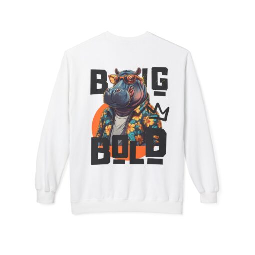 Big Bold Unisex Midweight Softstyle Fleece Crewneck Sweatshirt - Image 2
