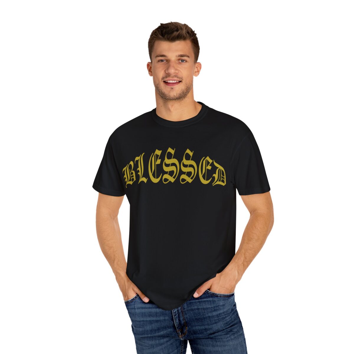 Blessed Unisex Garment-Dyed T-shirt - Positive Affirmation Tee - Image 4