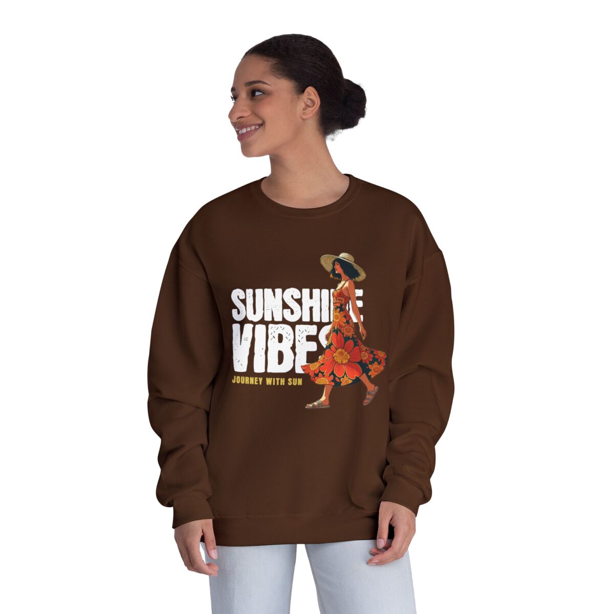 Sunshine Vibes Unisex NuBlend® Crewneck Sweatshirt - Image 12