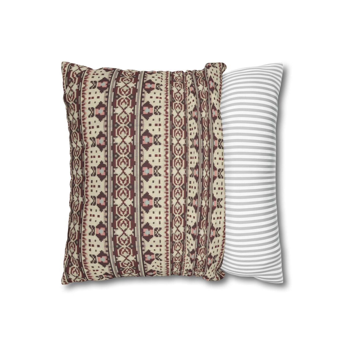 Vintage Cozy Faux Suede Square Pillowcase - Image 4